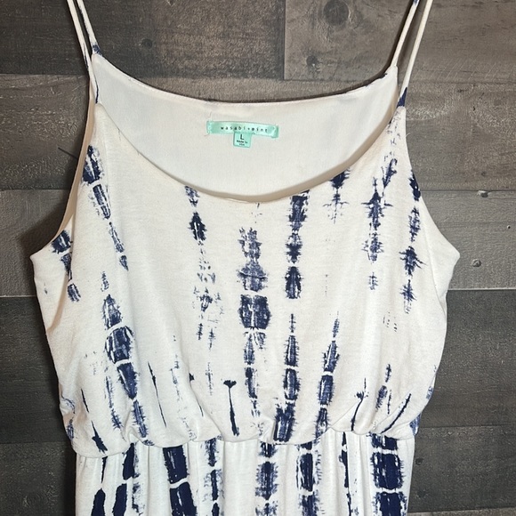 Wasabi and Mint Dresses & Skirts - Pretty White with Blue Maxi Summer Dress from Wasabi & Mint